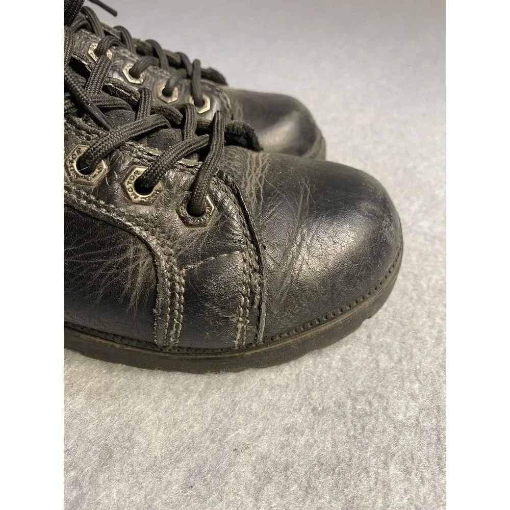 Harley Davidson Womens Tyler Chukka Ankle Boots D84280 Black Leather Size 6-1/2M
